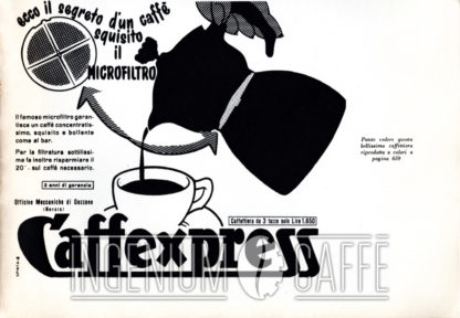 Caffexpress - cartolina pubblicitaria