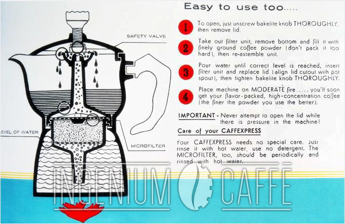 Caffexpress - istruzioni inglese Caffexpress - istruzioni inglese