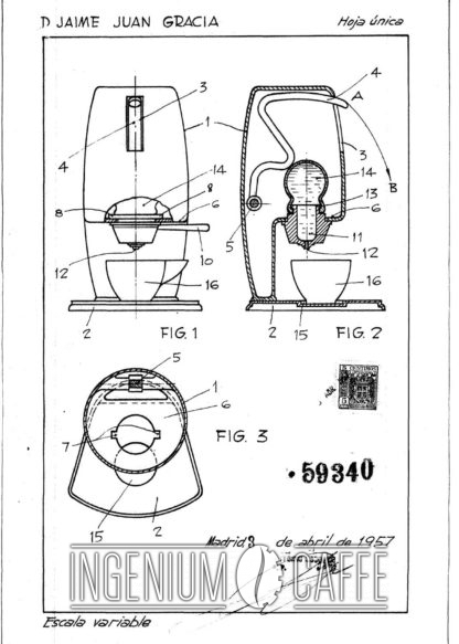 Caffomatic Radaelli - brevetto clone Spagna