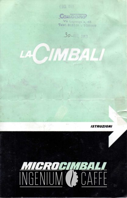 La Cimbali Microcimbali - libretto di istruzioni