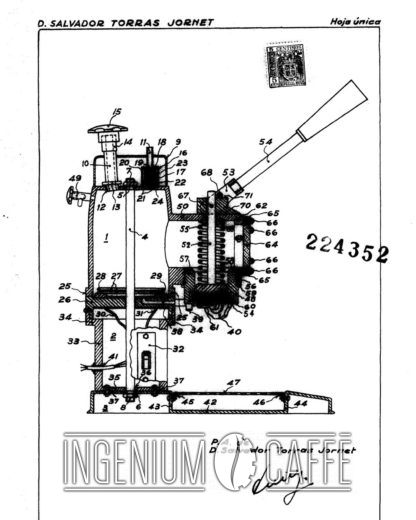 La Cimbali Microcimbali – brevetto Spagna